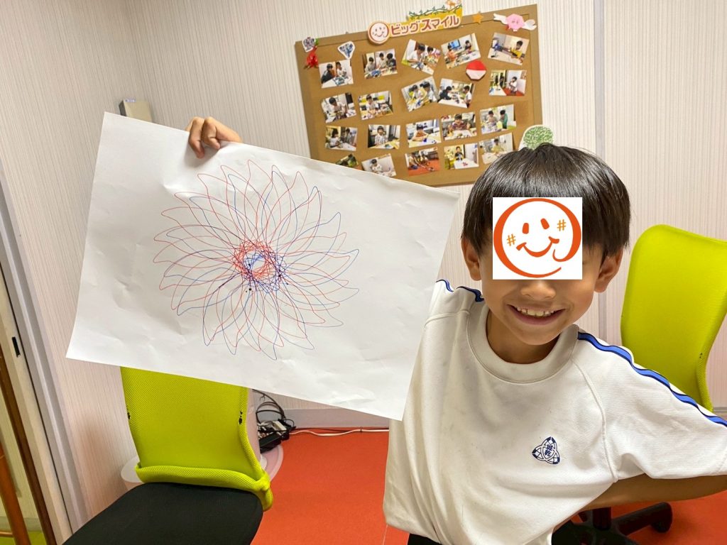 プログラミングで描いた花の絵